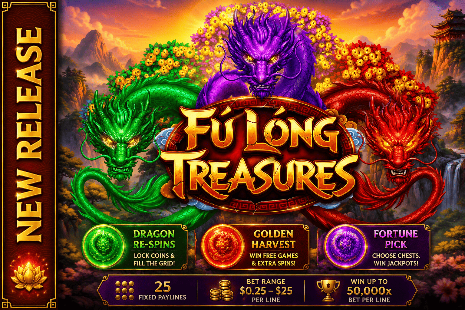 Fú Lóng Treasures: A New Dragon-Themed Slot from RTG